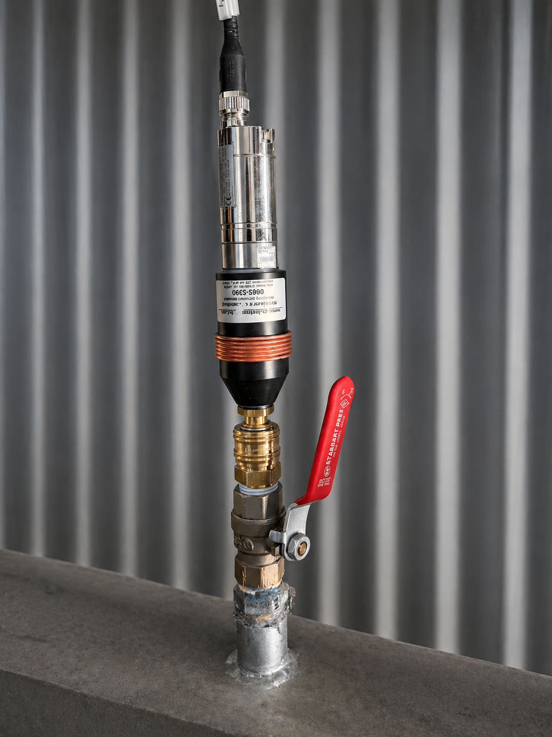 Hat üzerine doğrudan monte edilmiş çiğlenme noktası ve nem ölçüm sensörü