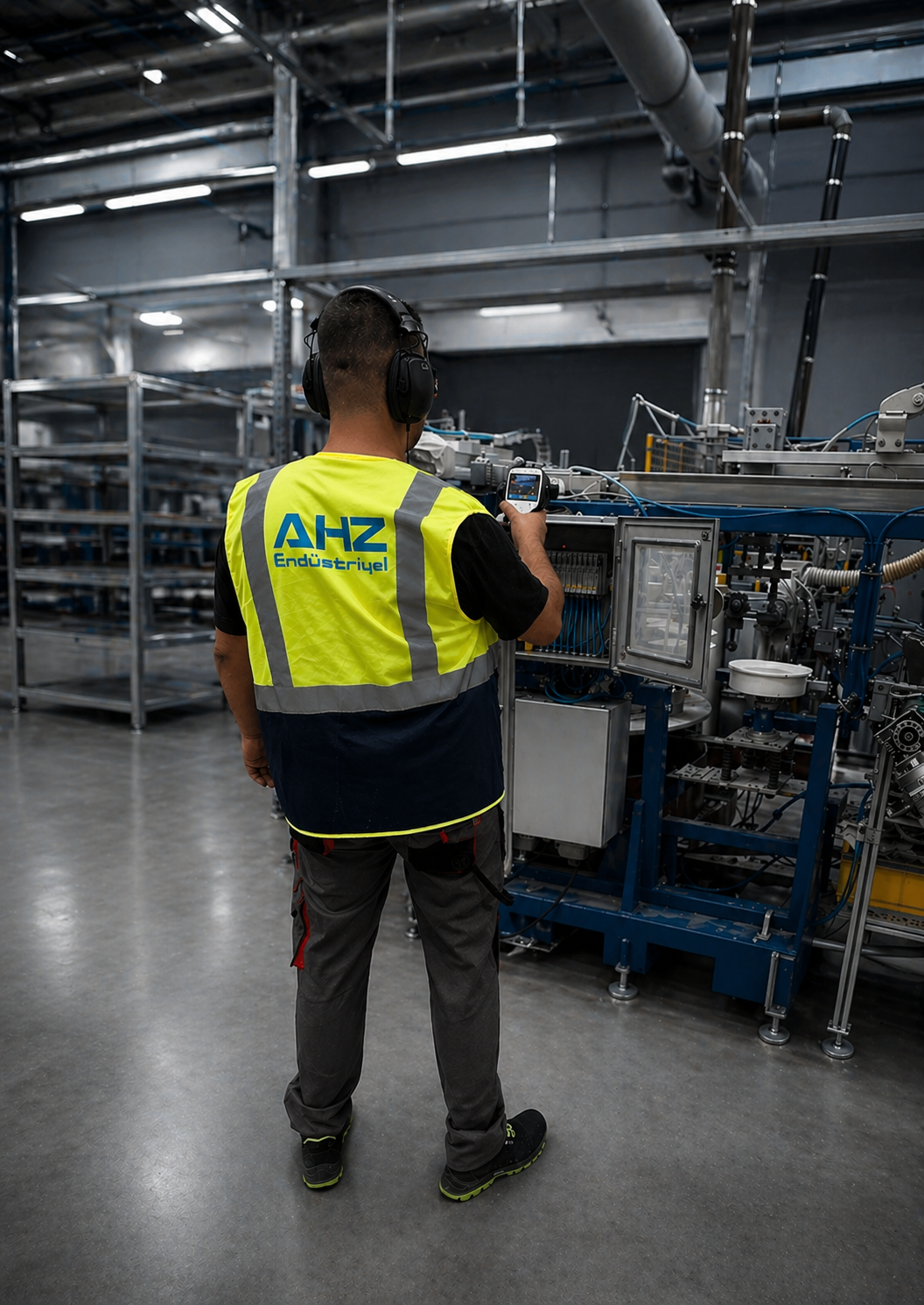 AHZ Endüstriyel sahada kameralı ultrasonik kaçak tespiti