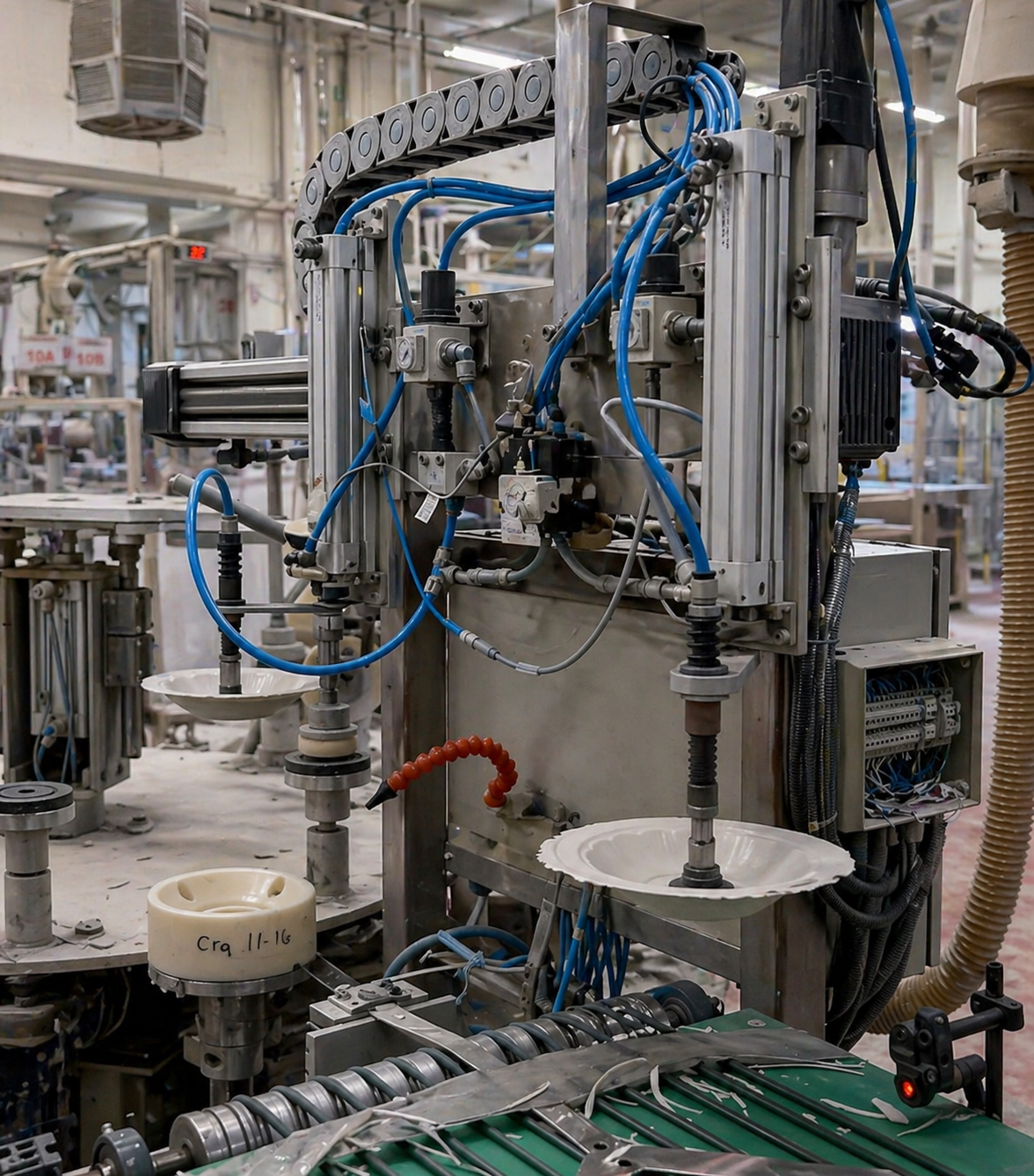 Özel proses için entegre pnömatik aksiyon ünitesi